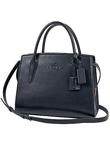 Coach Coach COACH 2-way leather handbag, black, CP086, women's. (view 1)
