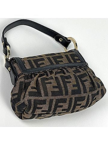 Fendi Fendi FENDI handbag, Zucca pattern canvas, brown, 8BK037, women's. (view 2)