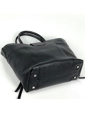 Tod's Tod's Double T Leather Handbag, Black, Women's (view 2)