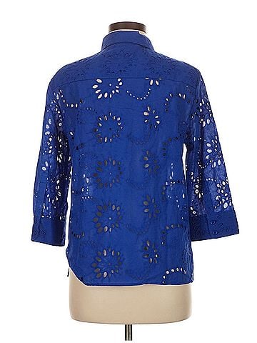 Zara 3/4 Sleeve Button-Down Shirt (view 2)