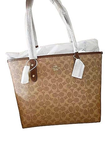 Coach Leather Tote (view 1)