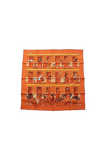 Hermès Les Boxes Silk Scarf 90 (view 1)