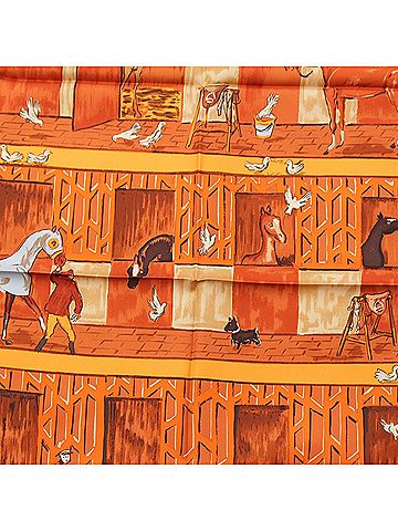 Hermès Les Boxes Silk Scarf 90 (view 2)