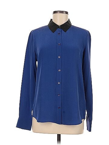Equipment Equipment Long Sleeve Silk Top (view 1)