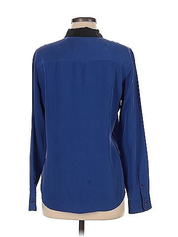 Equipment Equipment Long Sleeve Silk Top (view 2)