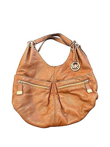 Michael Kors Layton Tan Gold Pebbled Leather Hobo (view 1)
