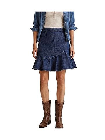 Leifsdottir Denim Skirt (view 1)