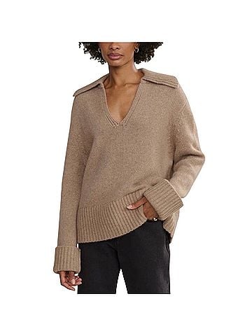 Jenni Kayne Phoebe Polo Pullover Sweater (view 1)