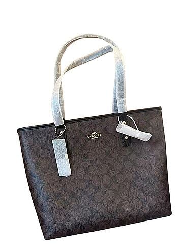 Coach Leather Tote (view 1)