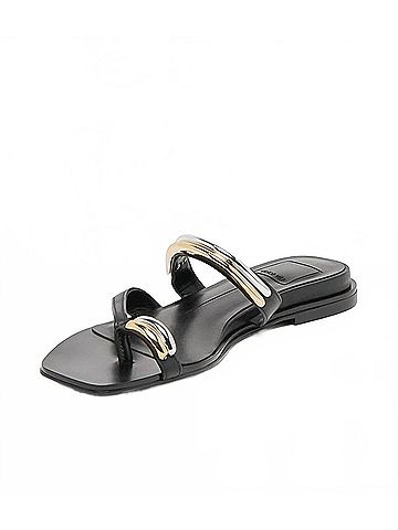 Dolce Vita Women's Tarina Modern Embellished Sandals in Black (view 2)