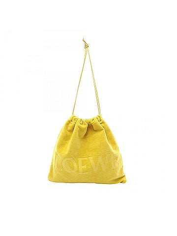 Loewe Paulas Ibiza Terry Cloth Drawstring Pouch (view 1)