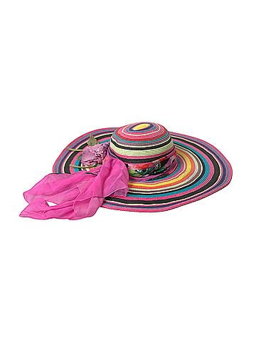 Dolce & Gabbana Multicolor Fantasy Wide Brim Floppy Women's Hat (view 1)