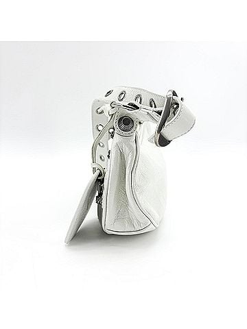 Balenciaga Le Cagole Giant Spikes Leather White Leather Shoulder Bag Bag (view 2)