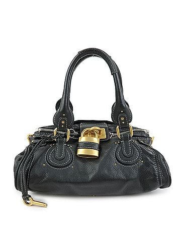 Chloé Paddington Body Leather Black Leather Handbag (view 1)