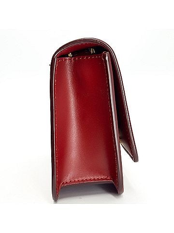 Burberry Tb Flap Leather Red Leather Handbag (view 2)
