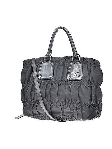 Prada Gaufre Shopping Tessuto Black Nylon Tote Bag Bag (view 1)