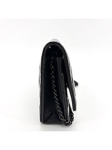 Chanel So Black Wallet On Chain Quilted Patent Black Patent_Leather Crossbody Bag Bag (view 2)