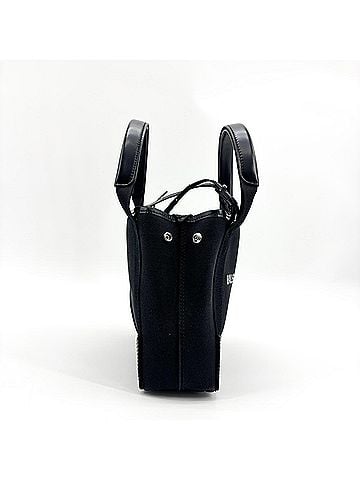 Balenciaga Navy Cabas Canvas With Leather Black Canvas Tote Bag Bag (view 2)