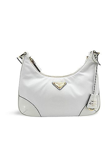 Prada Re-Edition 2004 Nylon And Leather White Nylon Shoulder Bag Bag (view 1)
