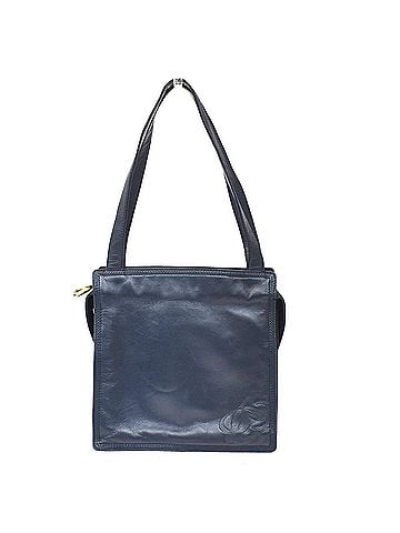 Loewe Vintage Anagram Zip Leather Navy Leather Crossbody Bag Bag (view 1)