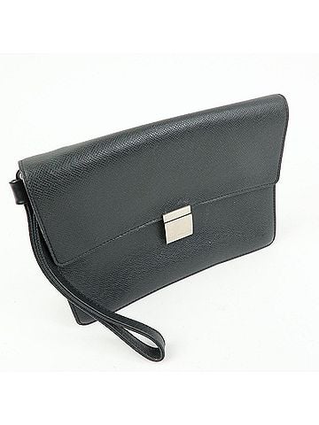 Louis Vuitton Selenga Pochette Taiga Leather Black Leather Clutche &amp; Pouche Bag (view 2)