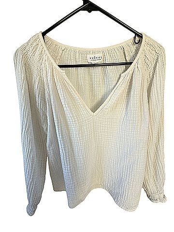 Velvet Long Sleeve Blouse (view 1)