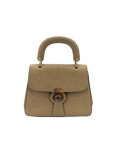 Burberry Dk88 Top Handle Leather Beige Leather Handbag (view 1)