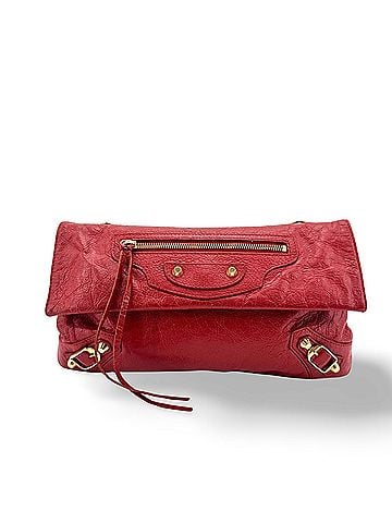 Balenciaga Classic Studs Envelope Strap Clutch Leather Red Leather Clutche &amp; Pouche Bag (view 1)