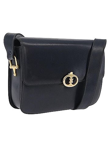Céline Shoulder Leather Navy Leather Shoulder Bag Bag (view 1)