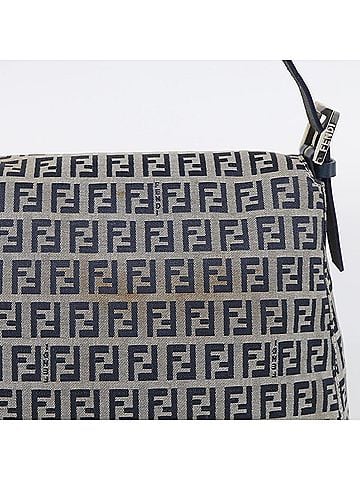 Fendi Mamma Baguette Monogram Canvas Navy Canvas Handbag (view 2)