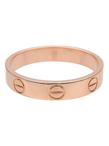 Cartier Love Band 18K Rose Gold Pink Rose_Gold Ring Jewelry (view 1)