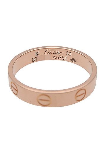 Cartier Love Band 18K Rose Gold Pink Rose_Gold Ring Jewelry (view 2)