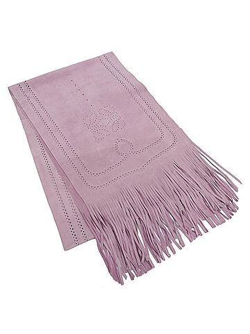 Loewe Scarf Suede Purple Leather Scarve &amp; Shawl Accessory (view 1)