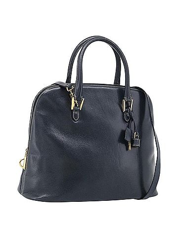Salvatore Ferragamo Top Handle Leather Navy Leather Crossbody Bag Bag (view 1)