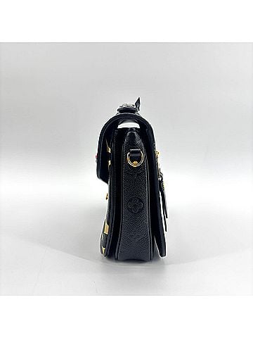 Louis Vuitton Pochette Metis Limited Edition Crafty Monogram Empreinte Giant Black Leather Clutche &amp; Pouche Bag (view 2)