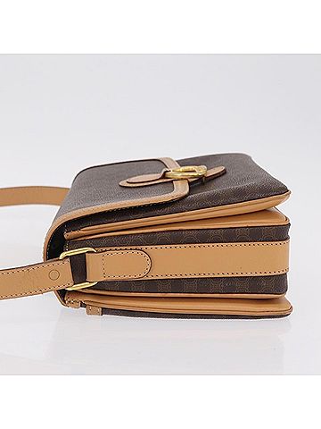 Céline Macadam Shoulder Canvas Brown Canvas Crossbody Bag Bag (view 2)