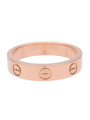 Cartier Love Wedding Band 1 Diamond 18K Rose Gold With Diamond Gold Rose_Gold Ring Jewelry (view 2)