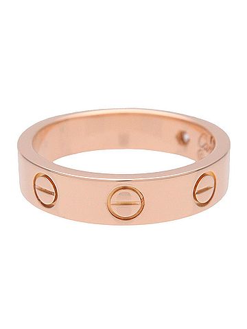 Cartier Love Wedding Band 1 Diamond 18K Rose Gold With Diamond Gold Rose_Gold Ring Jewelry (view 2)