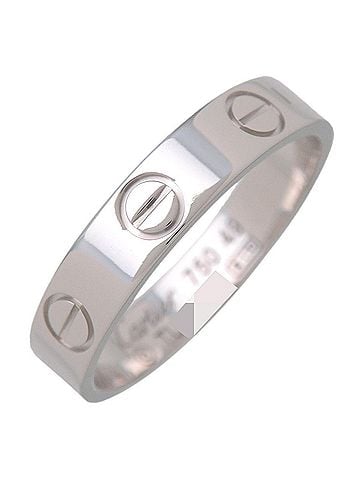 Cartier Love Band 18K White Gold White White_Gold Ring Jewelry (view 1)