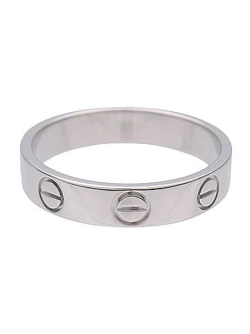 Cartier Love Band 18K White Gold White White_Gold Ring Jewelry (view 2)