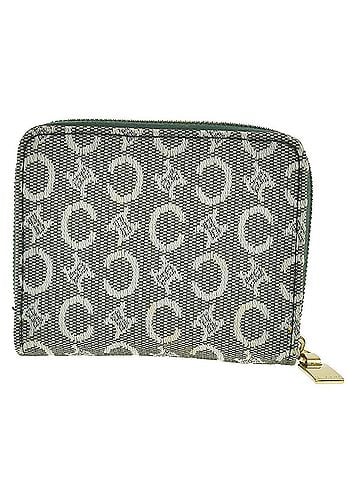Céline Zipped Around Canvas Green Canvas Wallets Accessory (view 1)