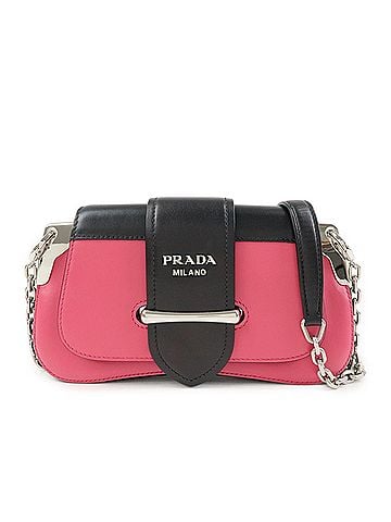 Prada Sidonie City Calf Pink Leather Shoulder Bag Bag (view 1)