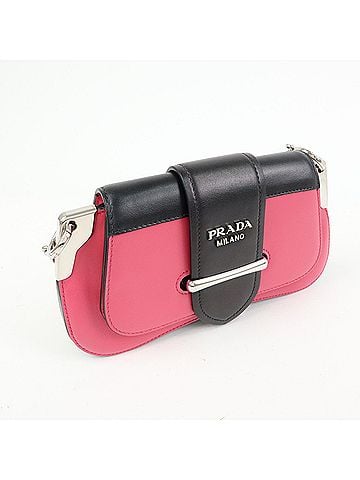 Prada Sidonie City Calf Pink Leather Shoulder Bag Bag (view 2)