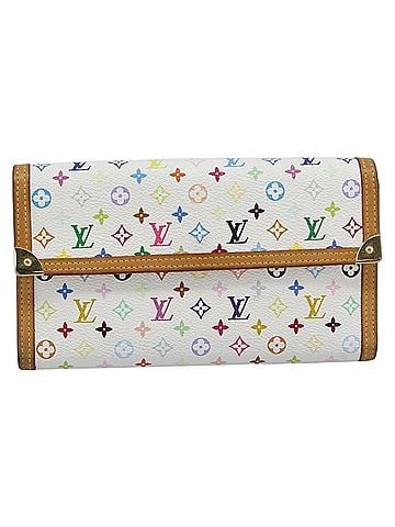 Louis Vuitton Porte Tresor International Monogram Multicolor White Canvas Wallets Accessory (view 1)