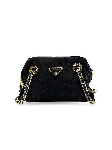 Prada Re-Edition 1995 Chain Quilted Re-Nylon Black Nylon Tote Bag Bag (view 1)