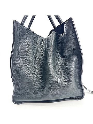 Céline Luggage Smooth Leather Black Leather Handbag (view 2)