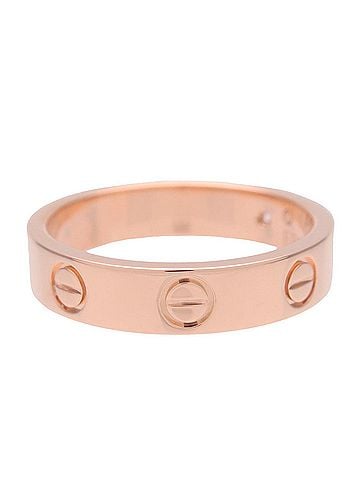 Cartier Love Wedding Band 1 Diamond 18K Rose Gold With Diamond Gold Rose_Gold Ring Jewelry (view 2)