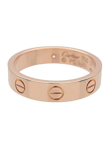 Cartier Love Wedding Band 1 Diamond 18K Rose Gold With Diamond Gold Rose_Gold Ring Jewelry (view 2)