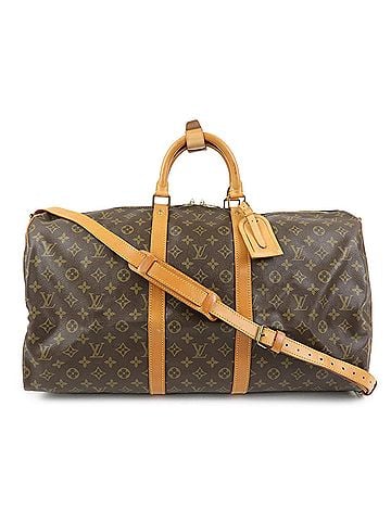 Louis Vuitton Keepall Bandouliere Monogram Canvas Brown Canvas Travel Bag Bag (view 1)