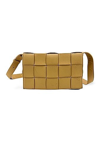 Bottega Veneta Cassette Maxi Intrecciato Leather Beige Leather Crossbody Bag Bag (view 1)